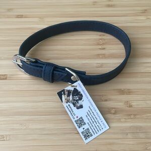 DIPHDA Dark Blue Vegan Material Dog Collar 💙